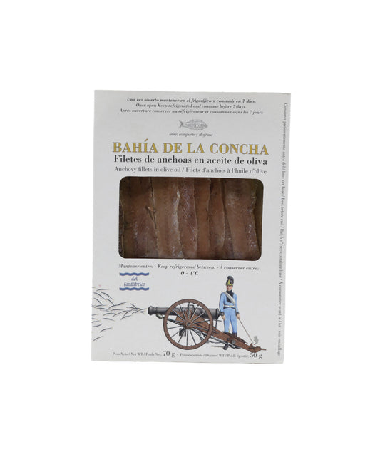 Anchois de la mer Cantabrique à l’huile d’olive