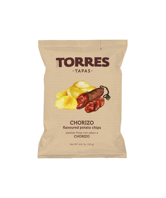 Chips tapas chorizo