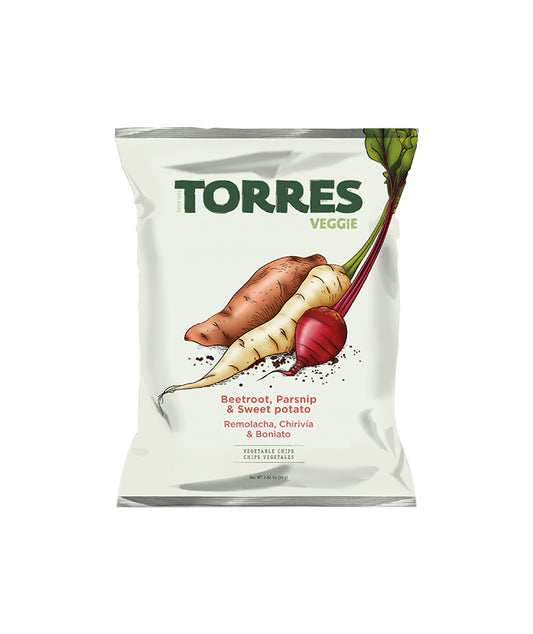Chips de betterave, panais et patate douce