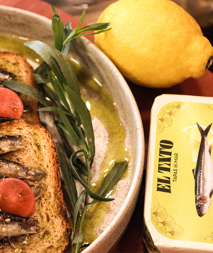 Petites sardines à l'huile d'olive et citron