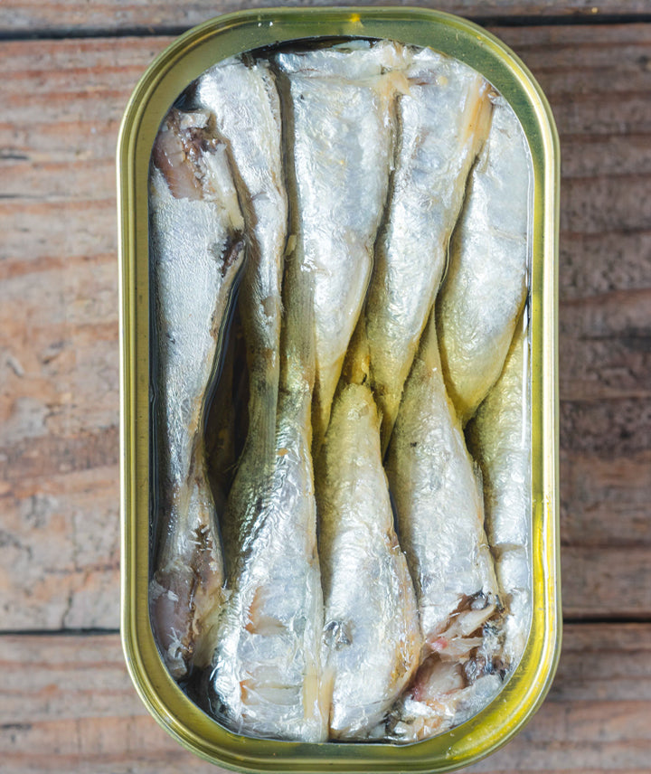 Petites sardines à l'huile d'olive et citron