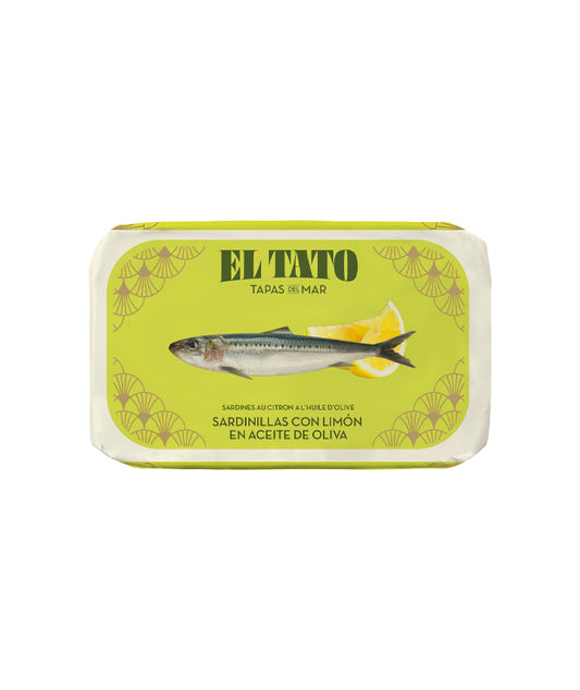 Petites sardines à l'huile d'olive et citron
