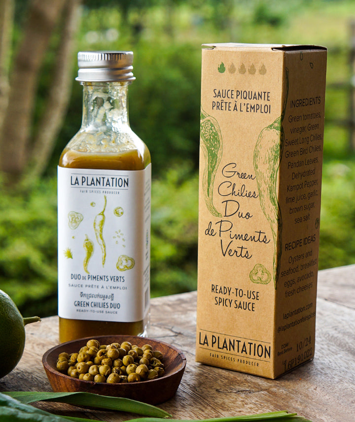 Sauce duo de piments verts