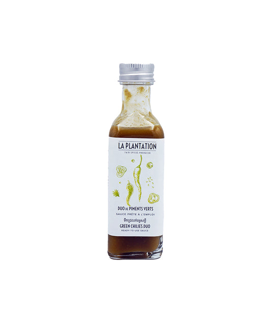 Sauce duo de piments verts