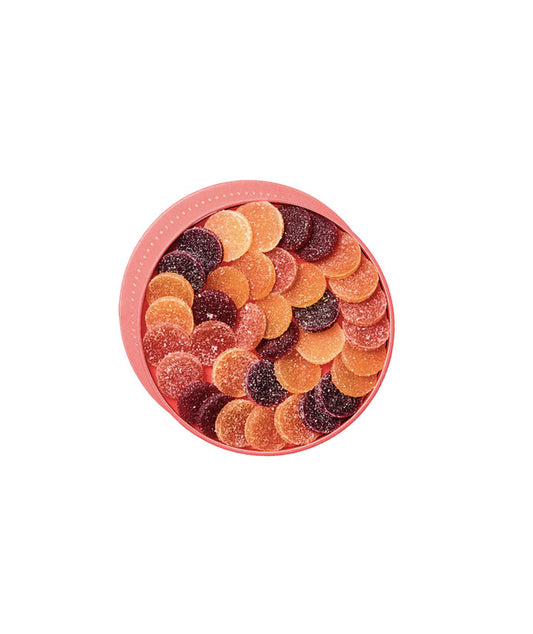 Boîte ronde de 32 pâtes de fruits